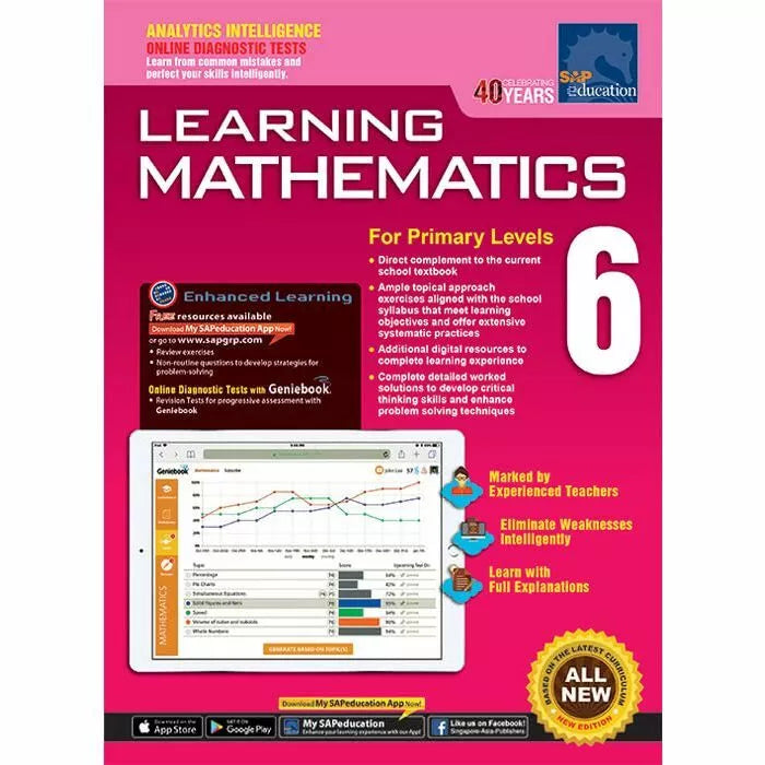 Learning Mathematics for Primary 6 + Geniebook