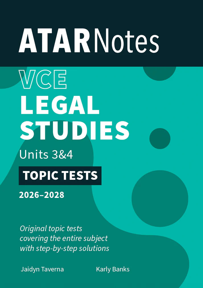 ATAR Legal Studies 3&4 Topic Test (2026- 2028)