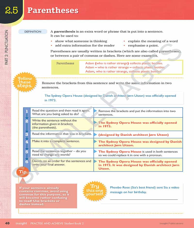 Practice & Achieve Students Book 2 - ( Grammar, Punctuation, Spelling, Vocabulary )