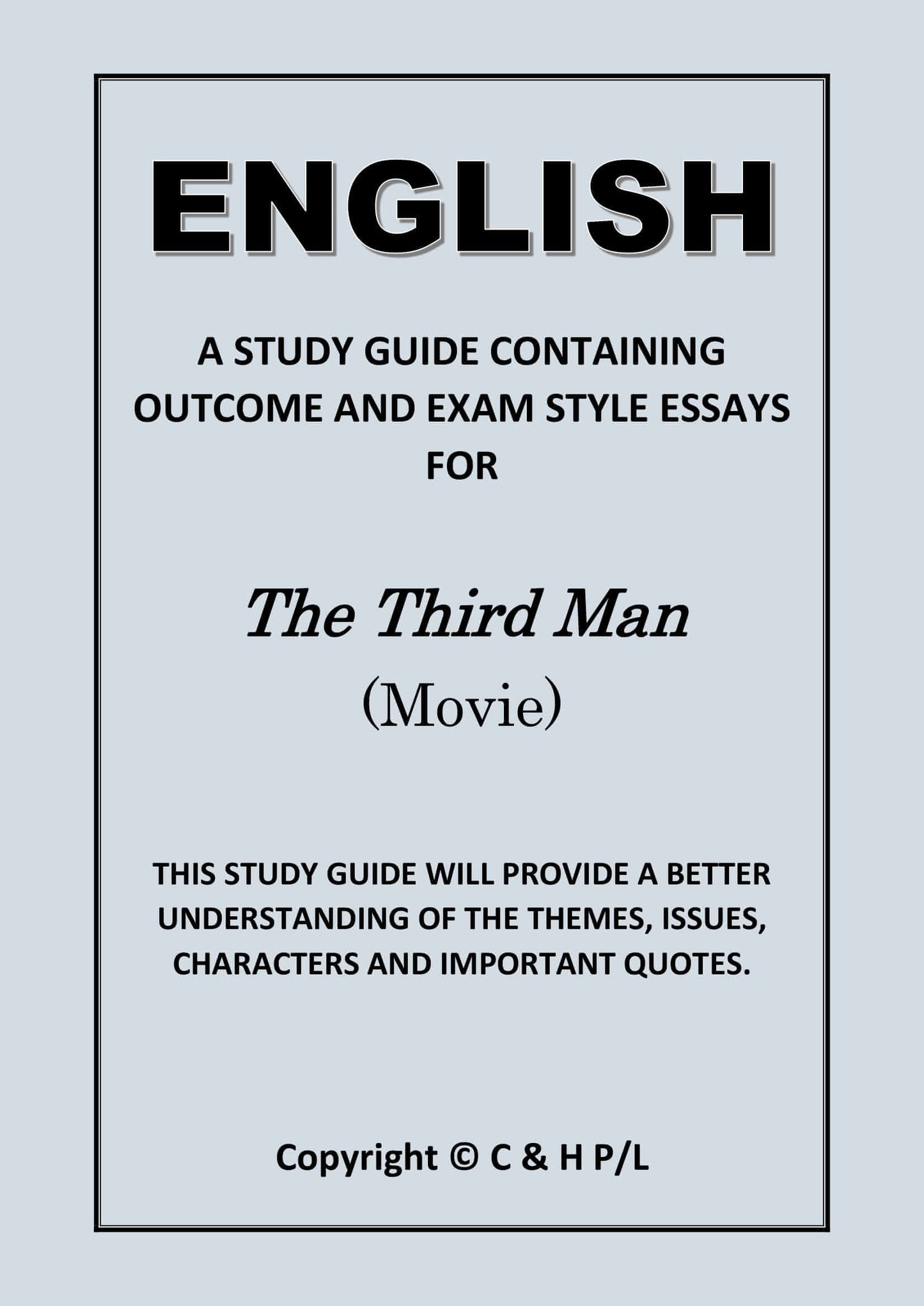 THE THIRD MAN (SSRC)