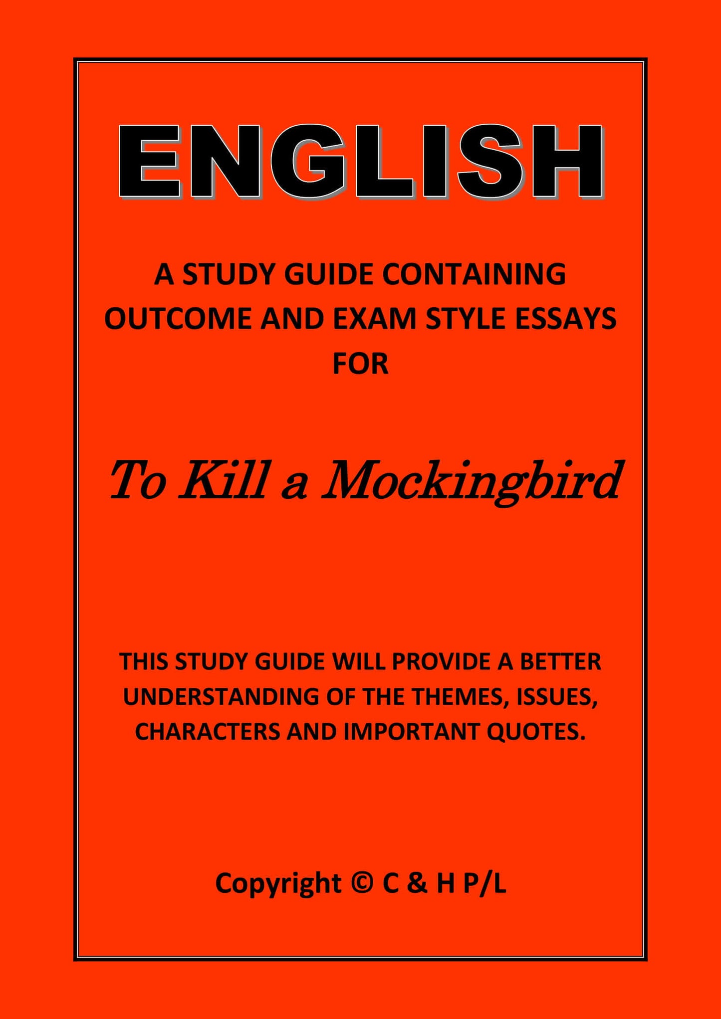 TO KILL A MOCKINGBIRD (SSRC)