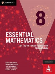Essential Mathematics for the Victorian Curriculum 8 Third Edition (Interactive Textbook Powered By Cambridge HOTMaths)