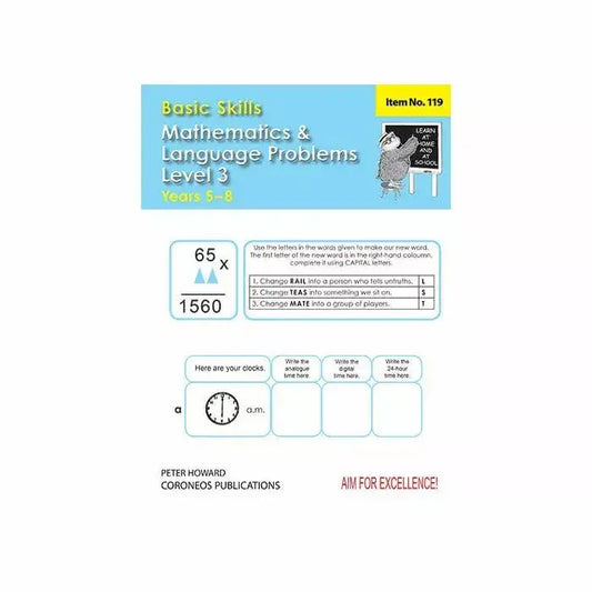Maths & Language Problems Level 3 Years 5-8