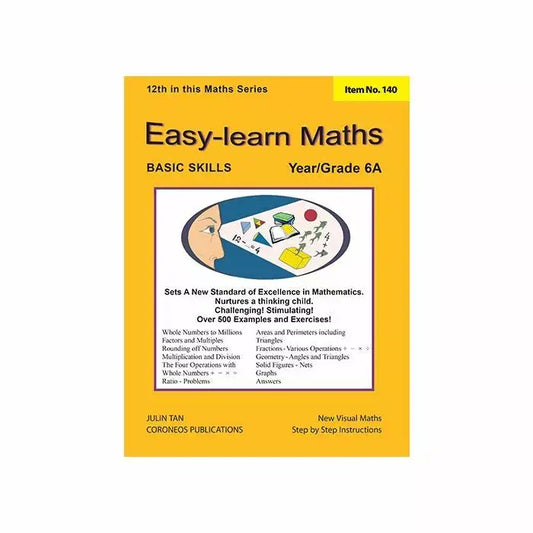 Basic Skills Easy-Learn Maths 6A
