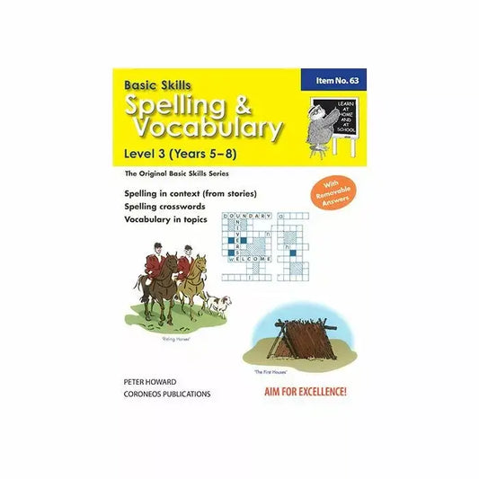 Spelling & Vocabulary Level 3 Years 5-8