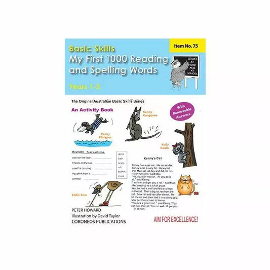 My First Reading 1000 Reading/Spelling Words Years K-3