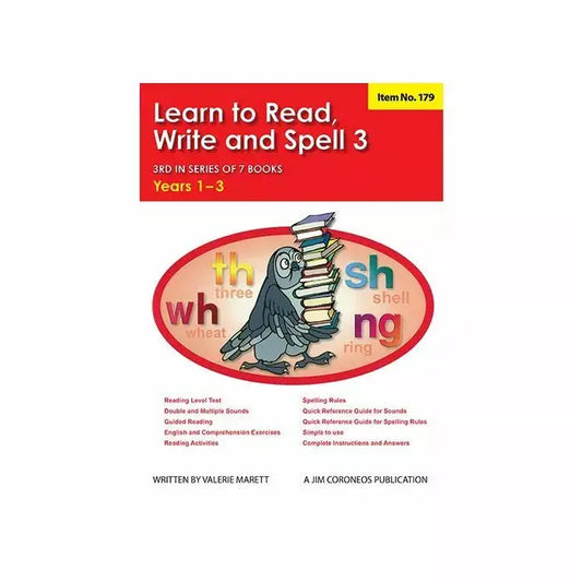 Learn to Read, Write & Spell 3 - Years 1-3