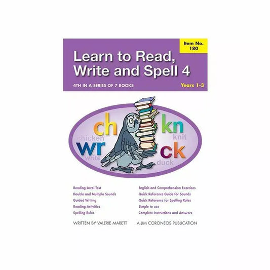 Learn to Read, Write & Spell 4 - Years 1-3
