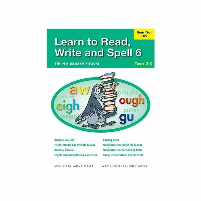 Learn to Read, Write & Spell 6 - Years 3-8
