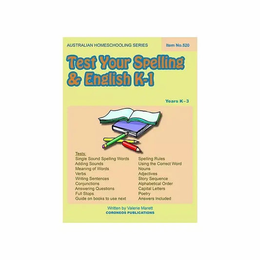 Test your Spelling English K-1