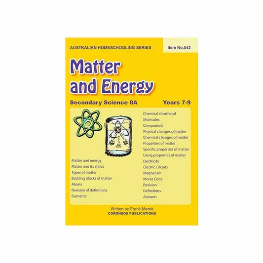 Secondary Science 8A - Matter and Energy