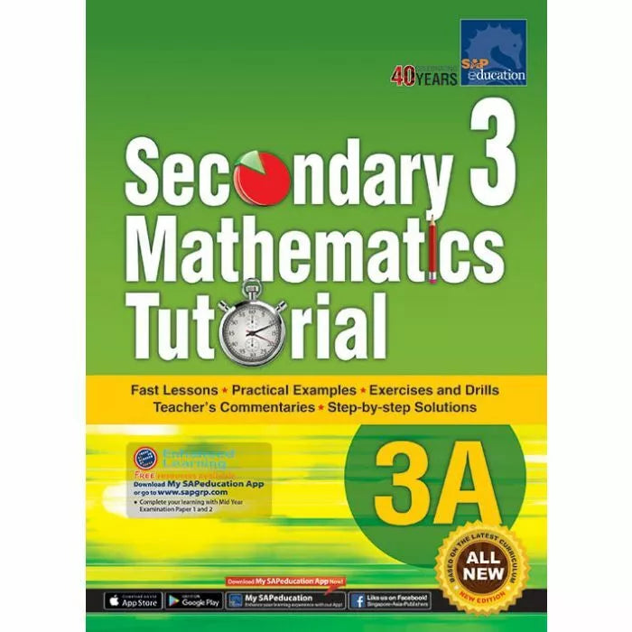 Secondary 3 Mathematics Tutorial 3A – Student Success Resource Centre