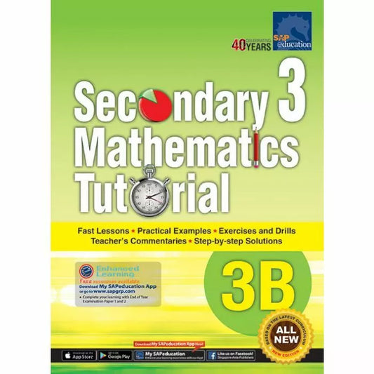 Secondary 3 Mathematics Tutorial 3B