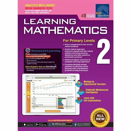Learning Mathematics for Primary 2 + Geniebook