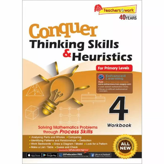 Conquer Thinking Skills & Heuristics Workbook For Primary 4