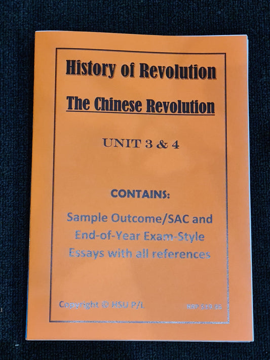 HISTORY OF REVOLUTION - CHINESE (SSRC)