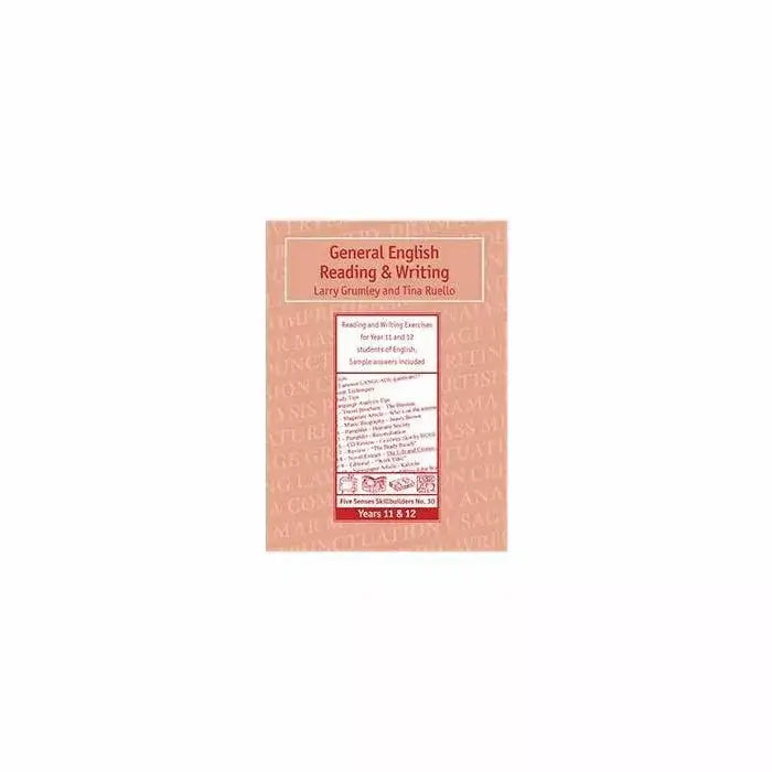 General English Reading & Writing for Years 11 & 12