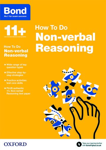 Bond 11+: How to Do Non-verbal Reasoning