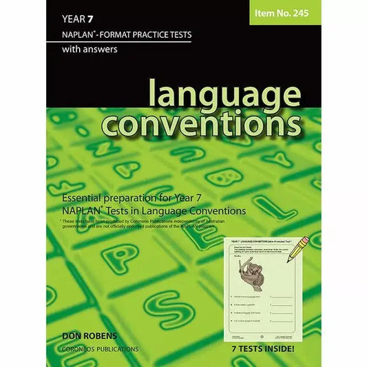 Language Conventions Year 7 - NAPLAN* Format Practice Tests