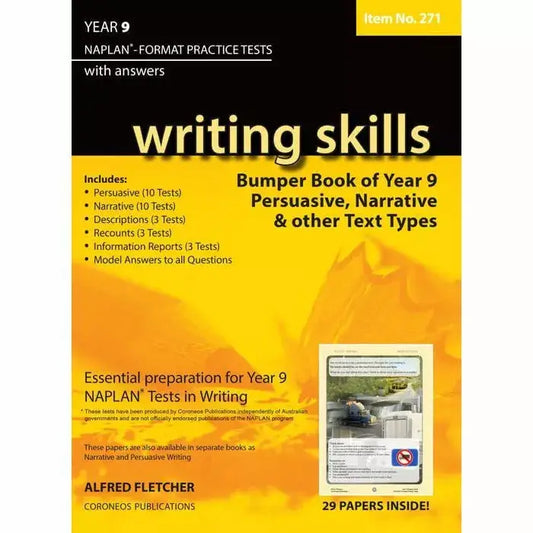 Writing Skills Bumper Book Year 9 NAPLAN* Format Practice Tests