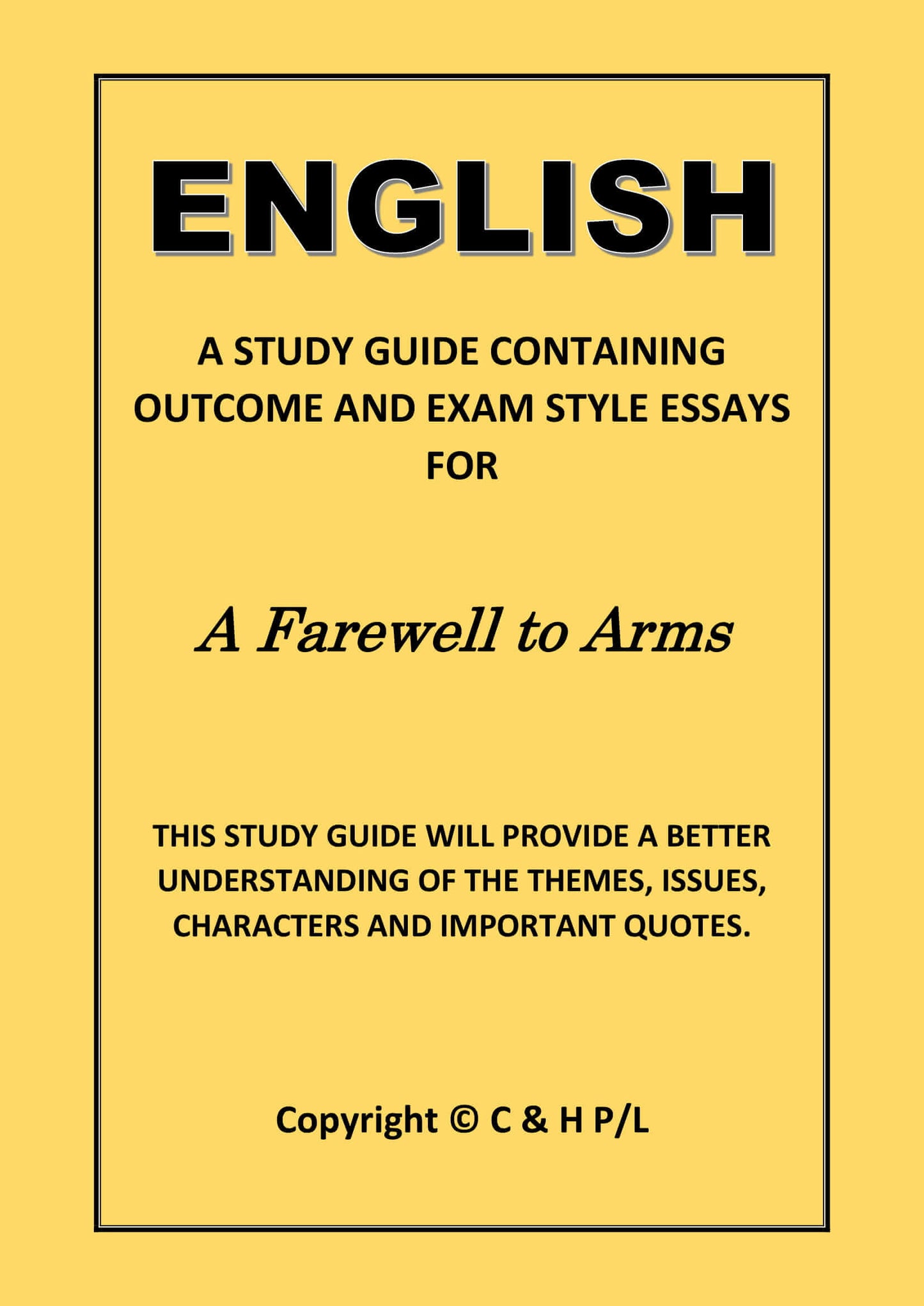 A FAREWELL TO ARMS (SSRC)