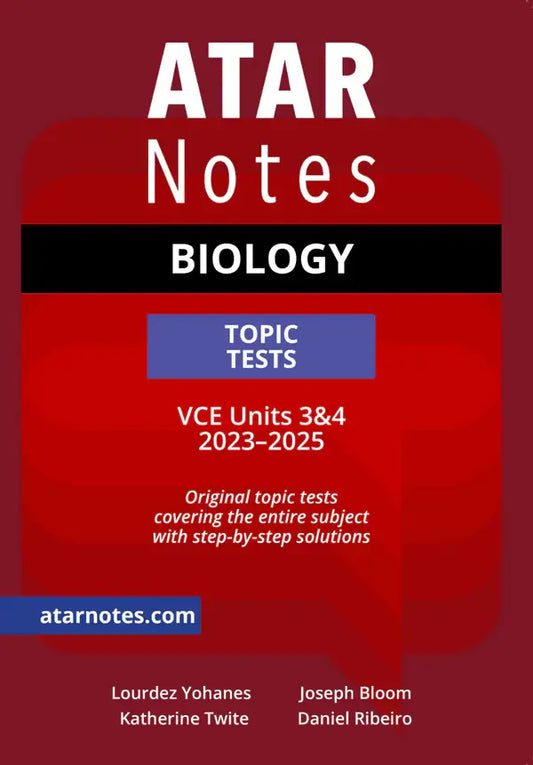 Atar Notes VCE Biology Units 3&4 Topic Test