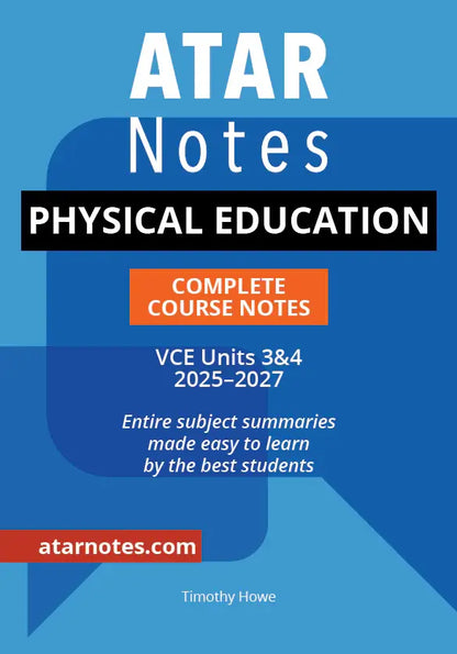 ATAR Notes Physical Education (PE) Units 3&4 Notes