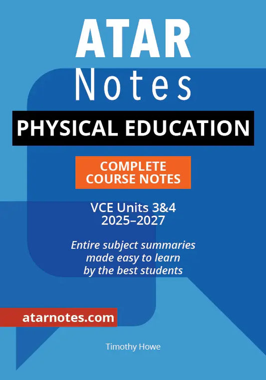 ATAR Notes Physical Education 3&4 Course Notes