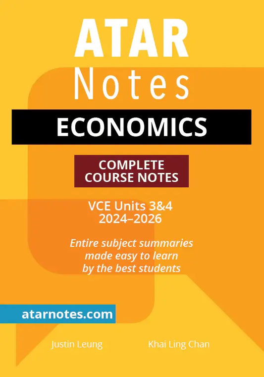 Atar notes VCE Economics Units 3&4 Notes
