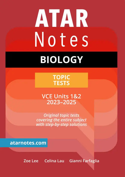 Atar Notes VCE Biology Units 1&2 Topic Test