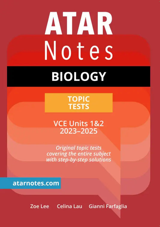 Atar Notes VCE Biology Units 1&2 Topic Test