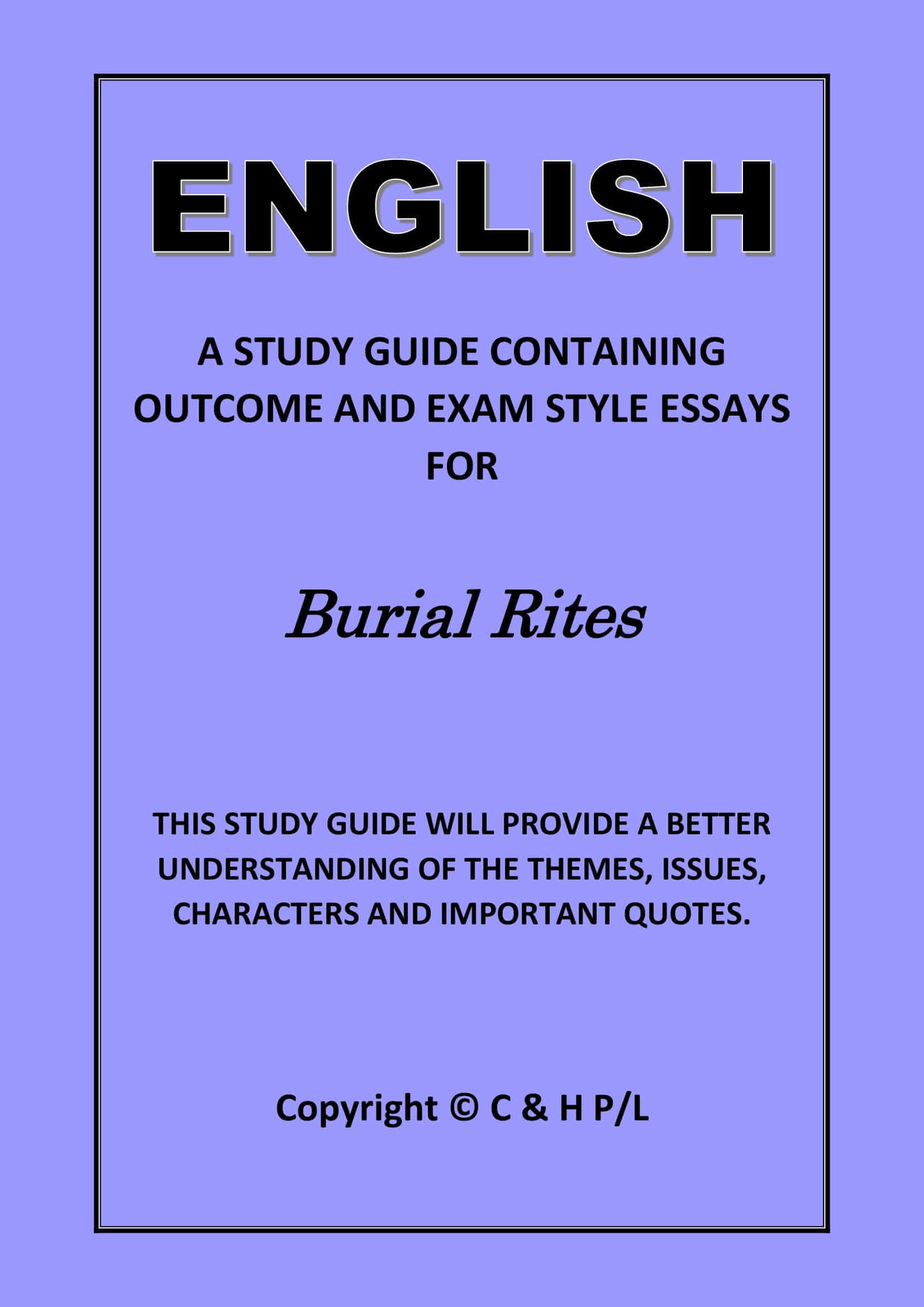 BURIAL RITES (SSRC)