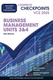 Cambridge Checkpoints Business Management Units 3&4 2025 (Digital Only)