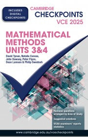 Cambridge Checkpoints VCE Mathematical Methods Units 3&4 (print&digital)