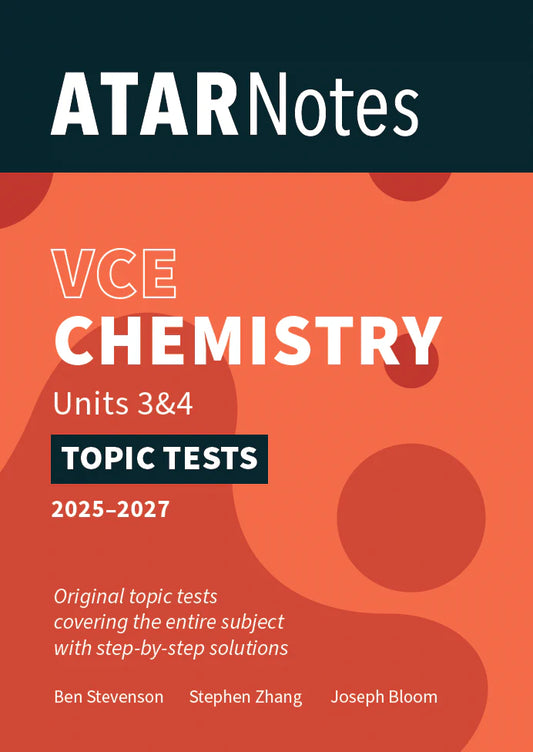 ATAR Notes VCE Chemistry Units 3&4 Topic Test
