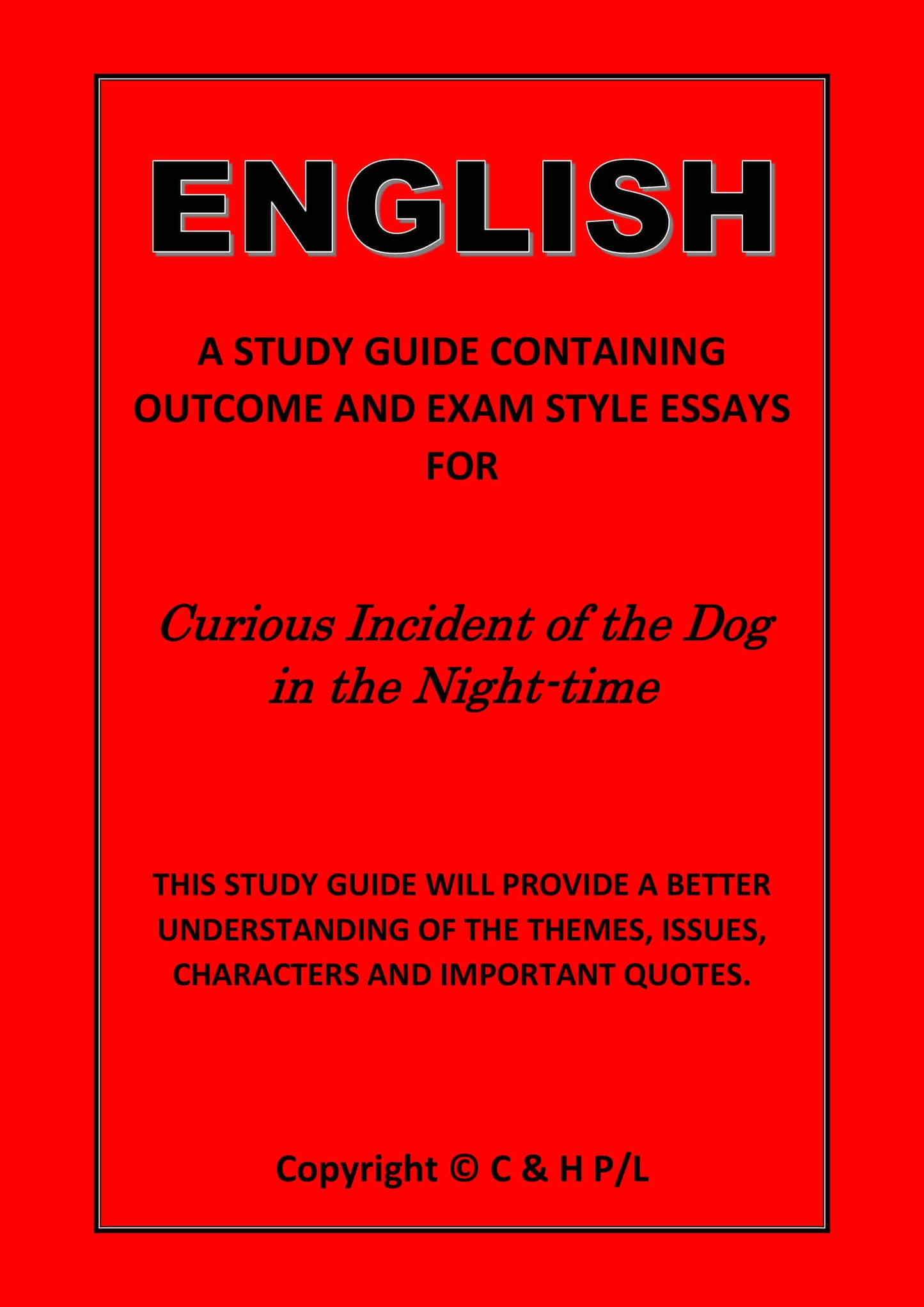CURIOUS INCIDENT OF THE DOG IN THE NIGHT TIME (SSRC)