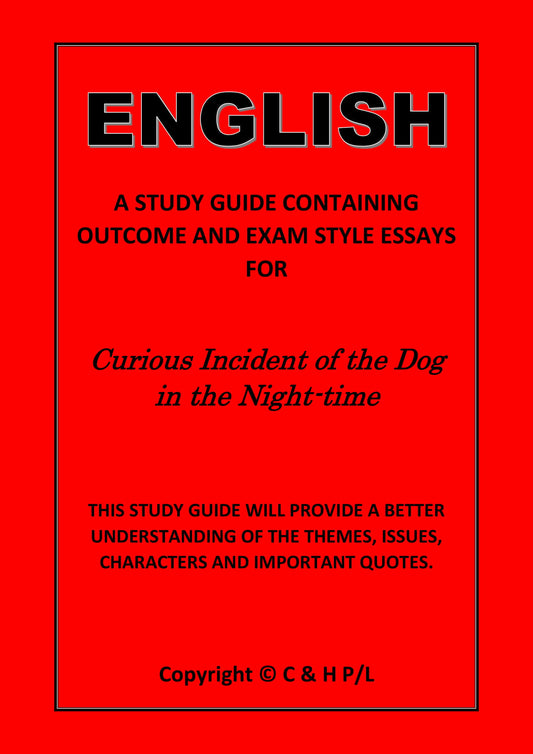 CURIOUS INCIDENT OF THE DOG IN THE NIGHT TIME (SSRC)