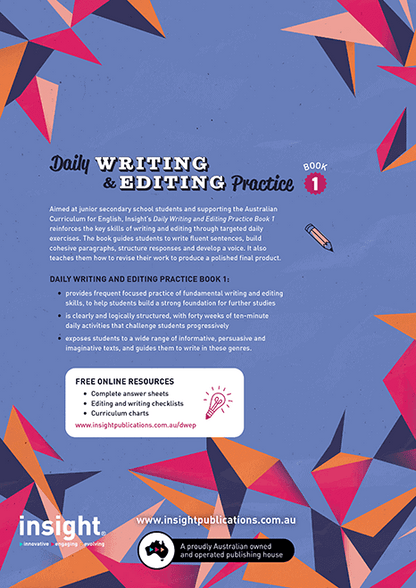 Daily Writing & Editing practice Book 1