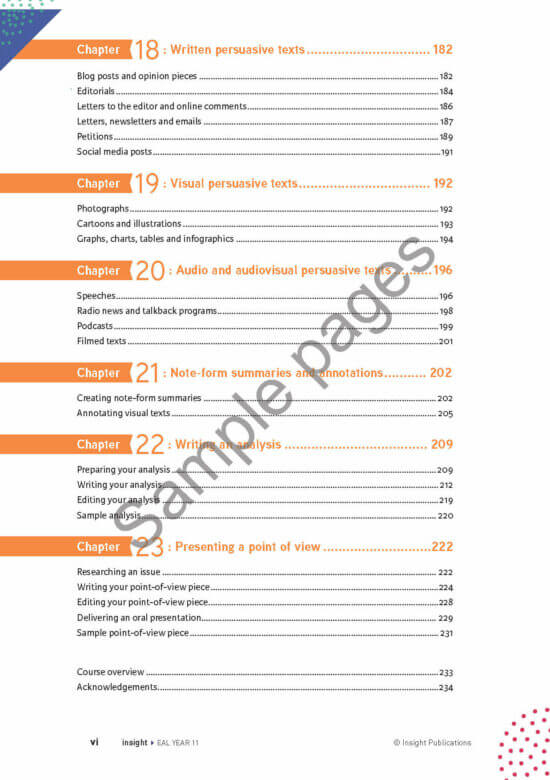 Insight EAL Year 11 (2nd edition)