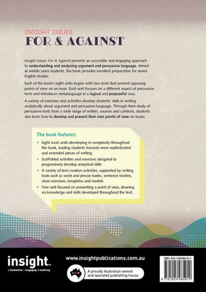 Insight For & Against (Y9-10) (Print & Digital)