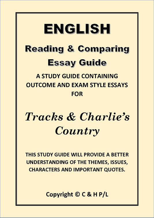 TRACKS AND CHARLIE'S COUNTRY (Comparisons-SSRC)
