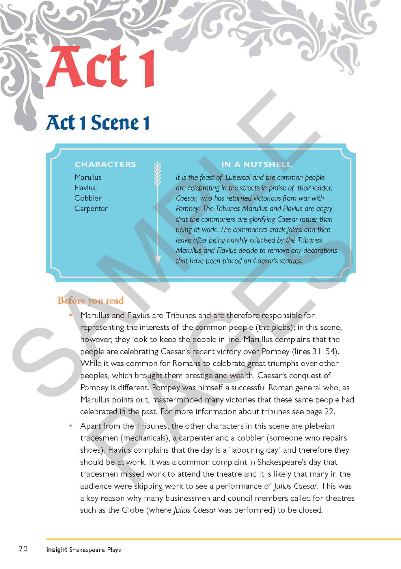 Julius Caesar - William Shakespeare - Insight