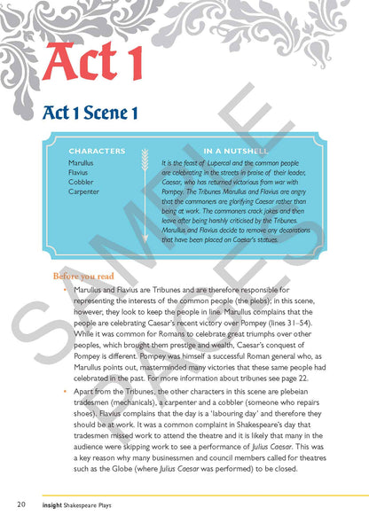 Julius Caesar - William Shakespeare - Insight