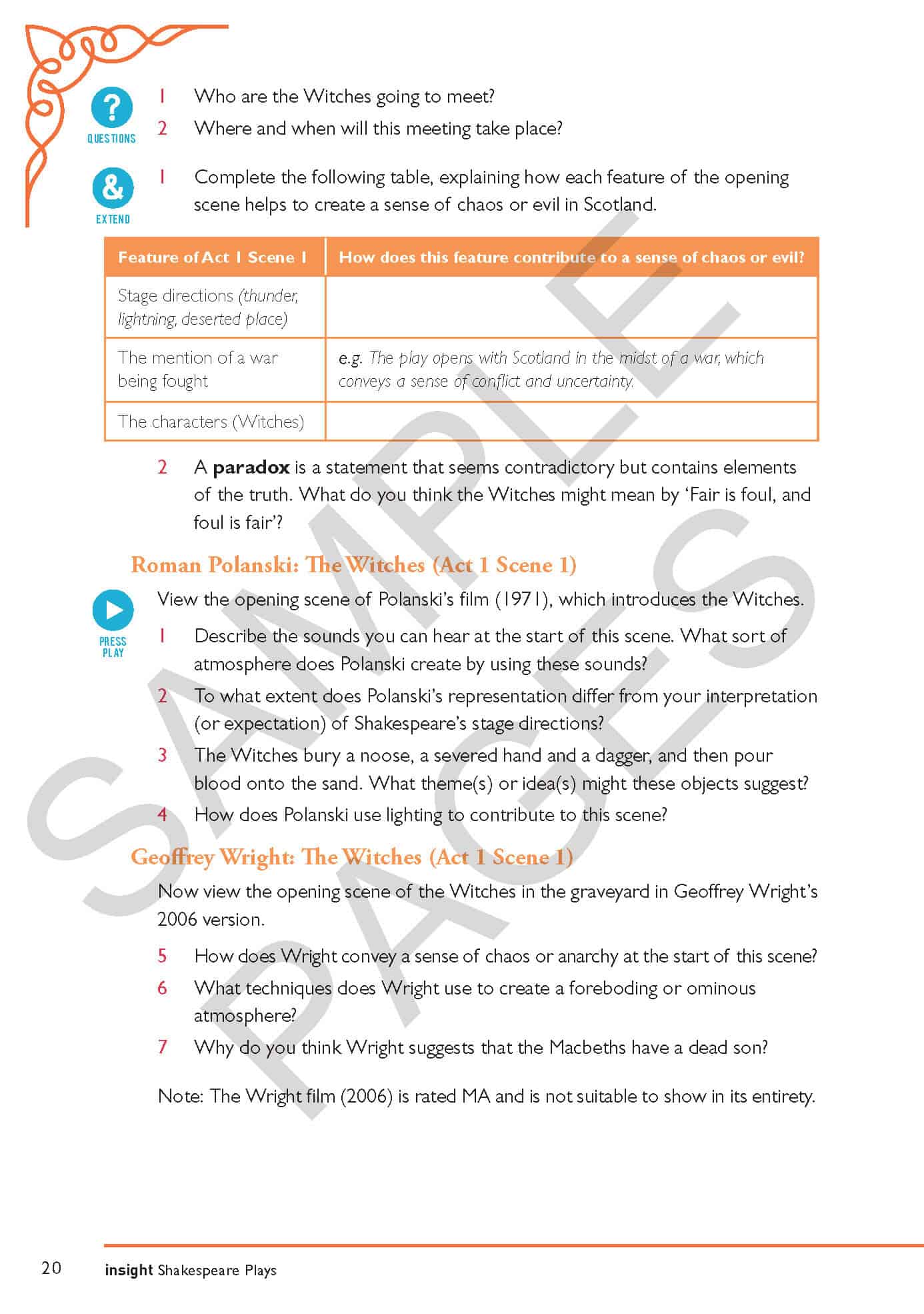 Macbeth - Insight Shakespeare Play 2e