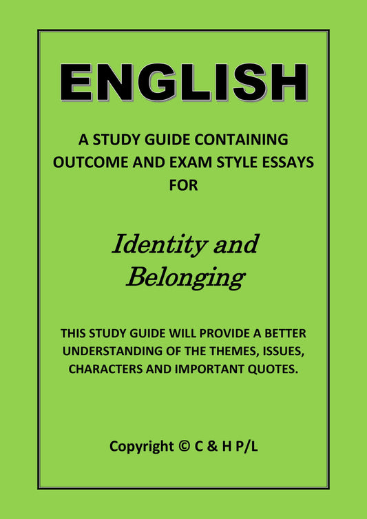 IDENTITY AND BELONGING (SSRC)