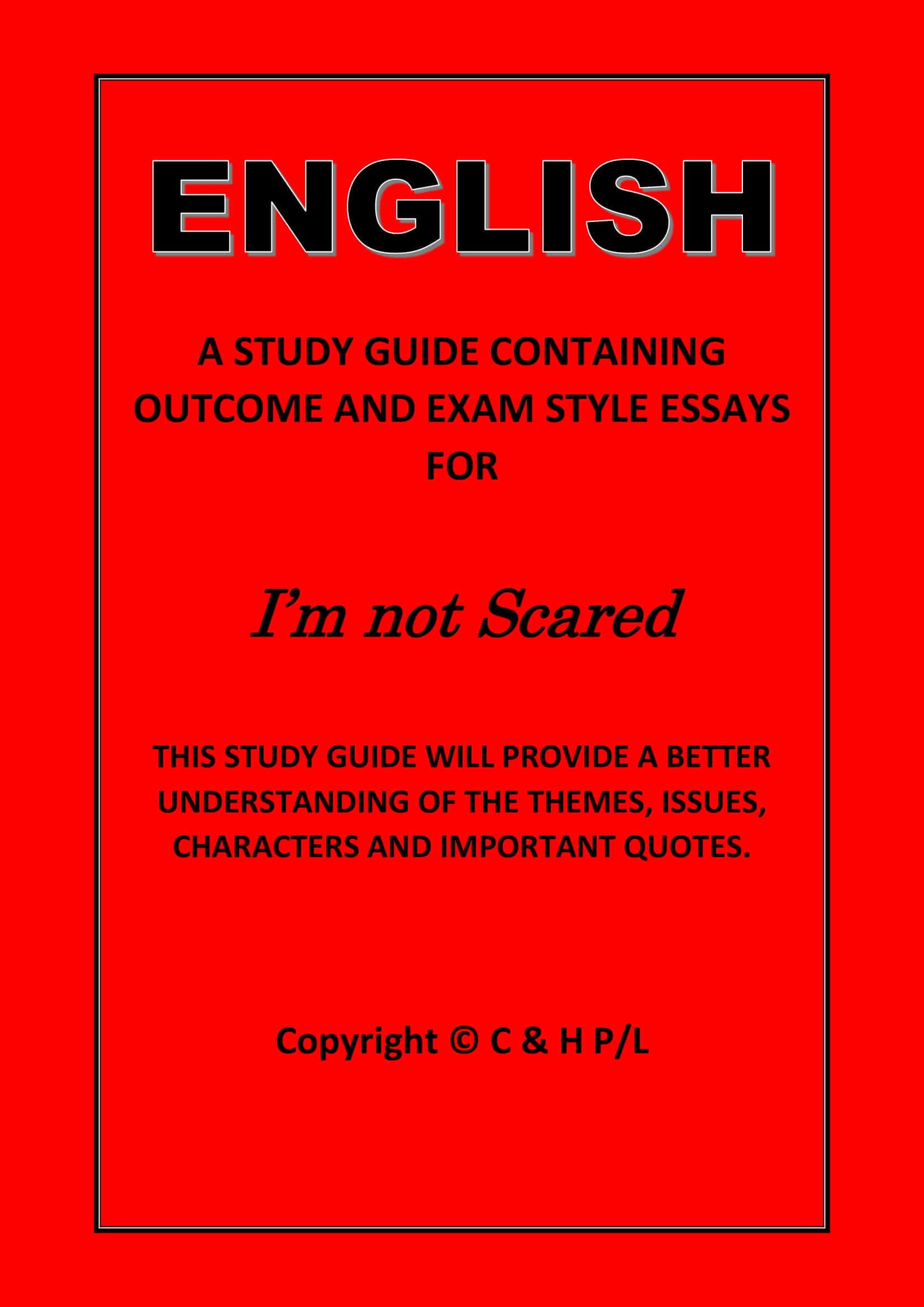 I'M NOT SCARED (SSRC)