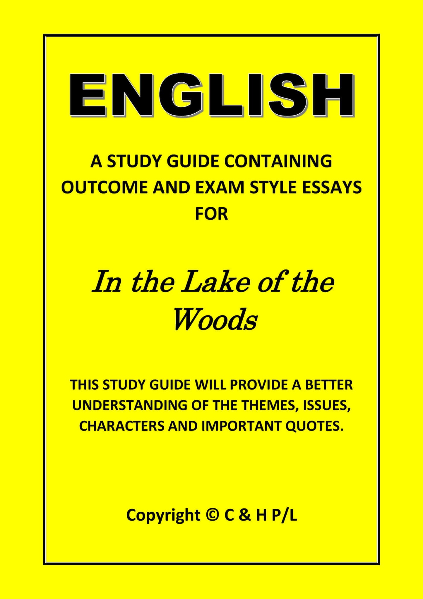 IN THE LAKE OF THE WOODS (SSRC)