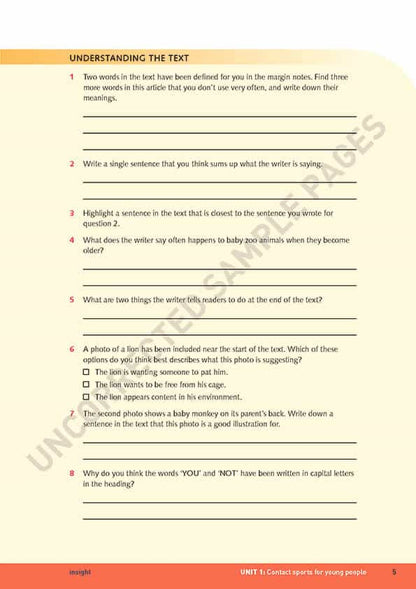 Insight Issues Junior Years (Y7- 8)