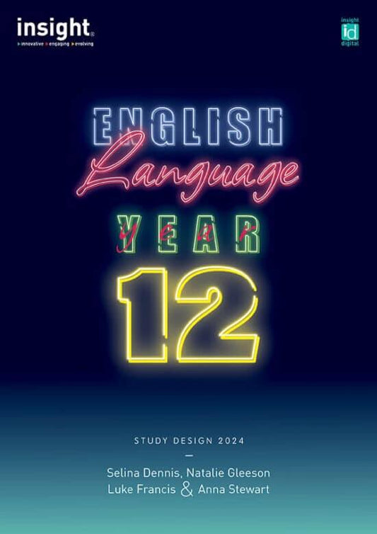 English Language Year 12 – Units 3 & 4