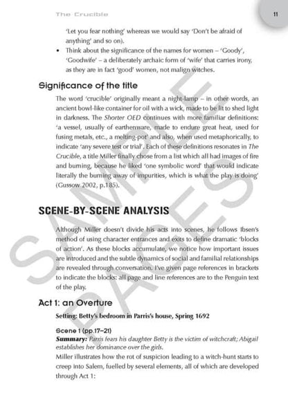 Insight - The Crucible